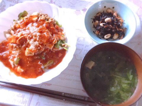 ズボラ&手抜きご飯 ミートソース丼（糖質オフ）